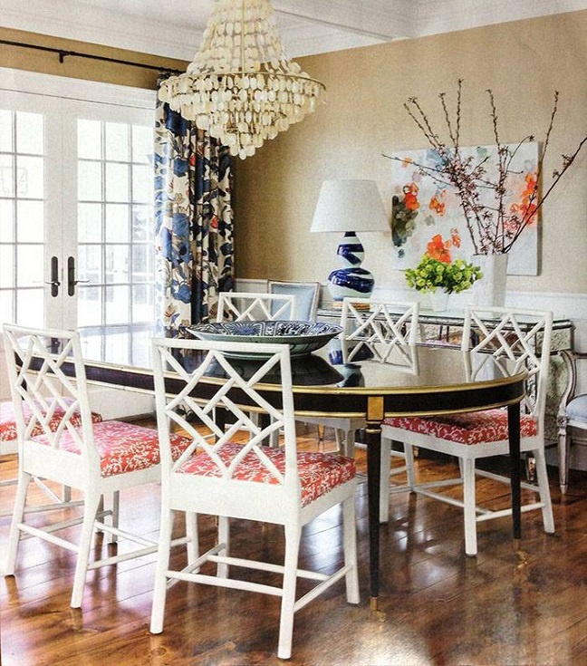 Hickory Chair Table and Chair in Coastal Living