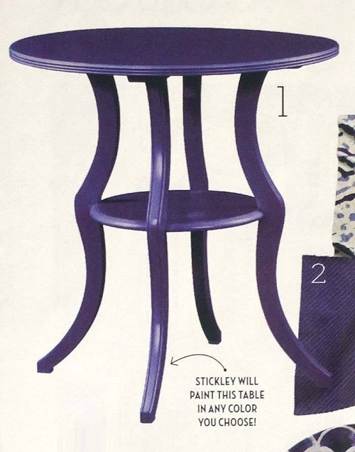 Stickley Round Lamp Table in House Beautiful