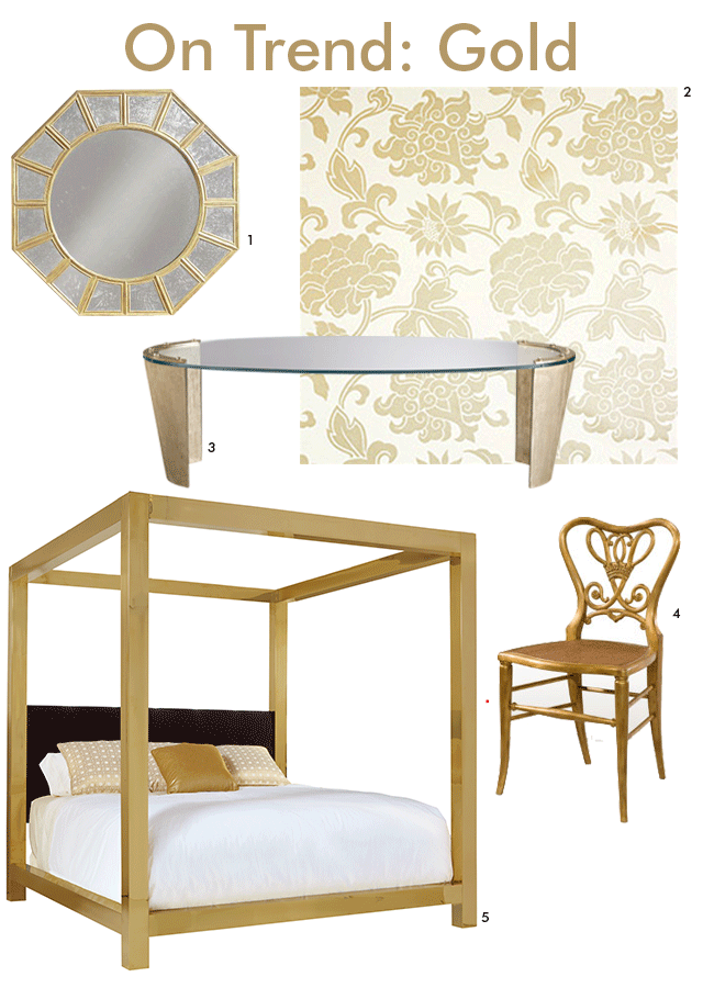 Statement Gold Pieces at Sheffield Furniture 